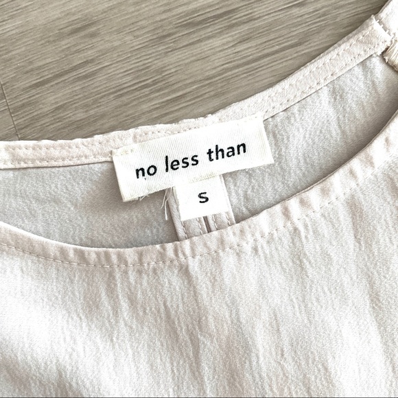 Anthropologie No Less Than poet sleeves ruffled cream top / blouse - Picture 4 of 15